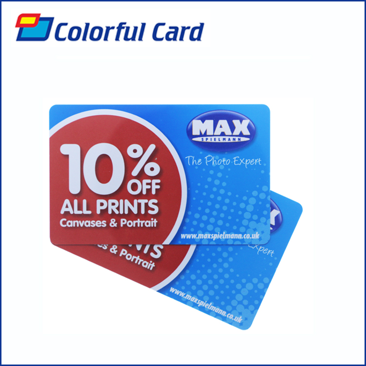 Plastic discount card