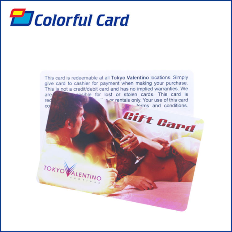 PVC gift card